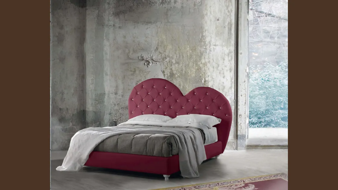 Letto con testiera Anemone di Lettissimi