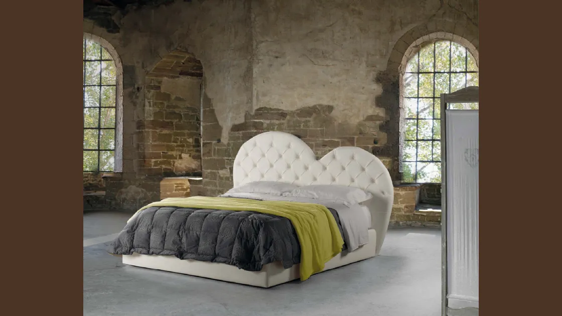 Letto con testiera Anemone di Lettissimi