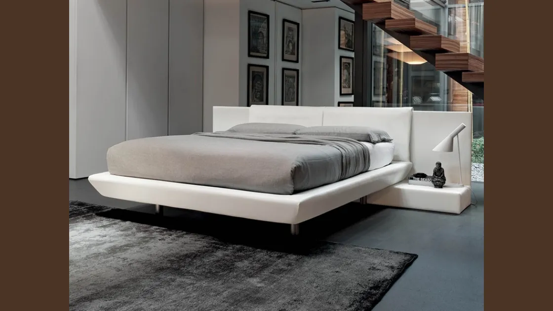 Letto con testiera Kube di Rigosalotti