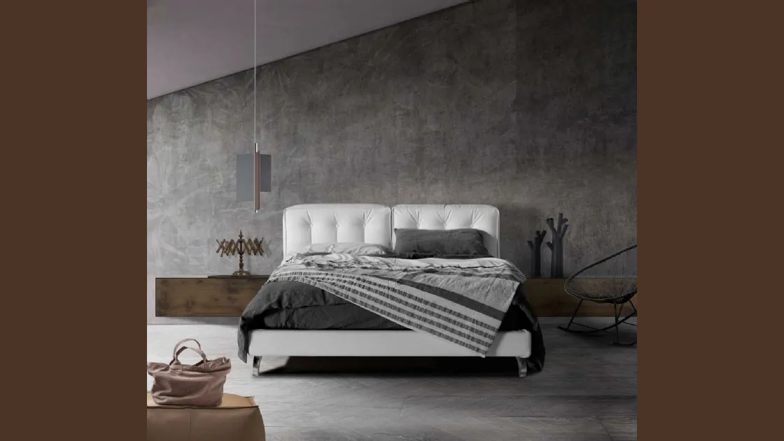 Letto matrimoniale imbottito Abate di Lettissimi