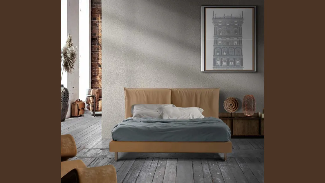 Letto matrimoniale con testiera Alena di Lettissimi