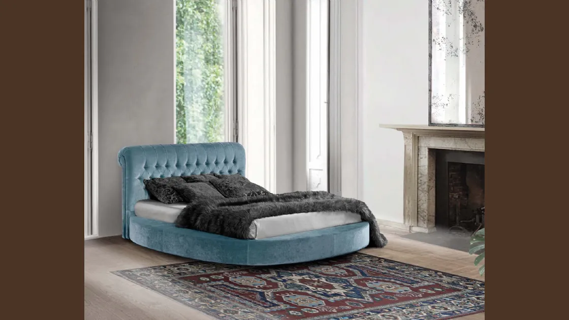 Letto imbottito London di Lettissimi