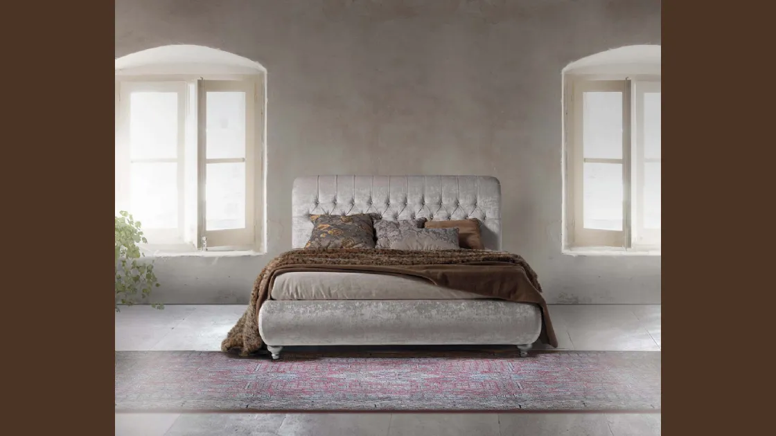 Letto imbottito London di Lettissimi