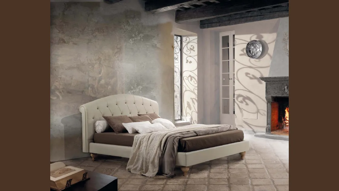 Letto con testiera Novecento di Lettissimi