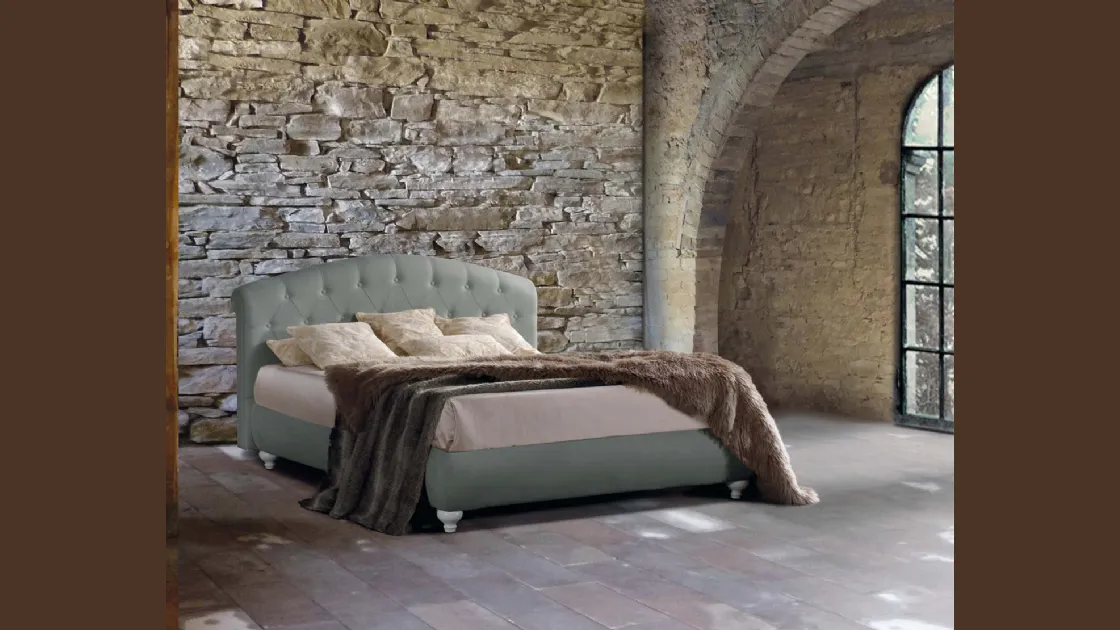 Letto con testiera Novecento di Lettissimi
