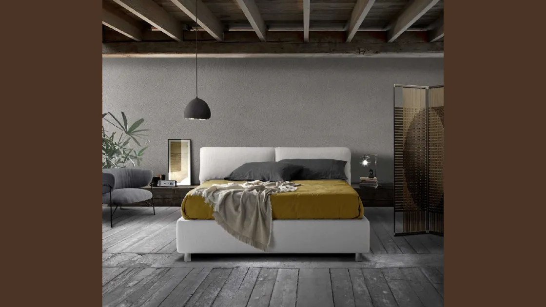 Letto con testiera contenitore Pegaso di Lettissimi