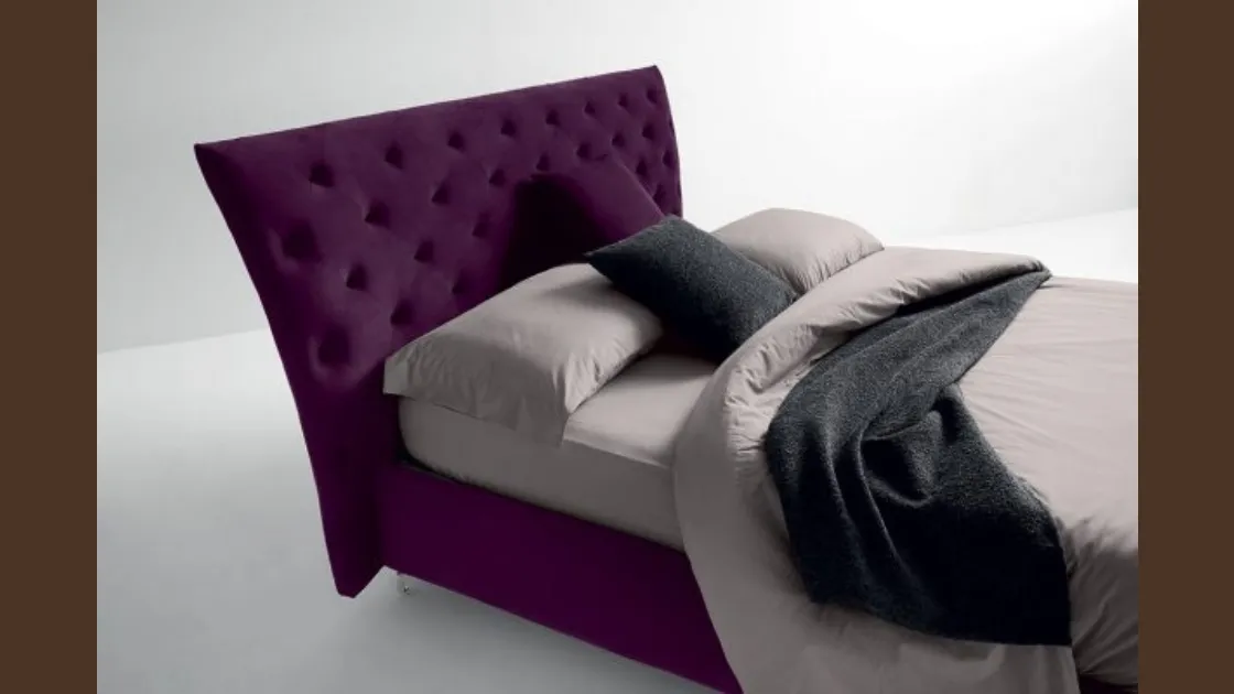 Letto singolo con box contenitore Duke di Bontempi Letti Design