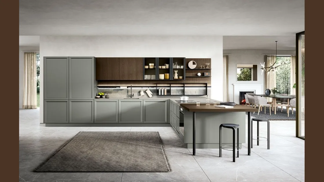 Cucina Classica con penisola Bellaria 04 di Forma Cucine