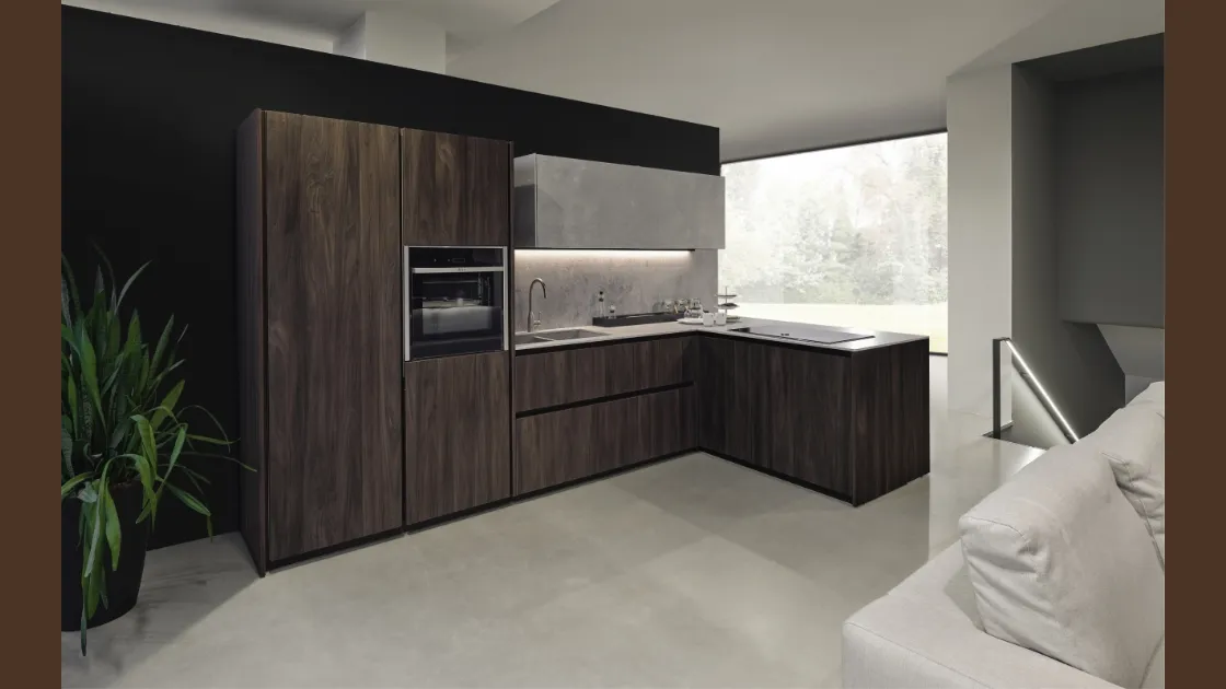 Cucina Design con penisola Arka 01 di Maistri