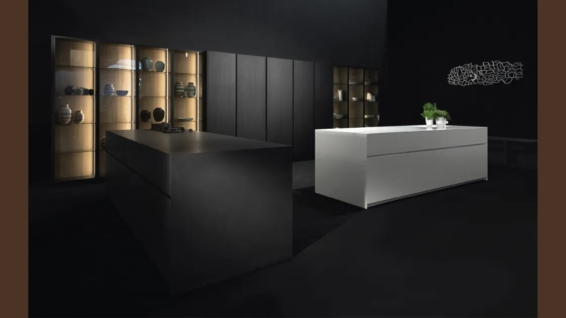 Cucina Design Giza in legno con isola di Maistri
