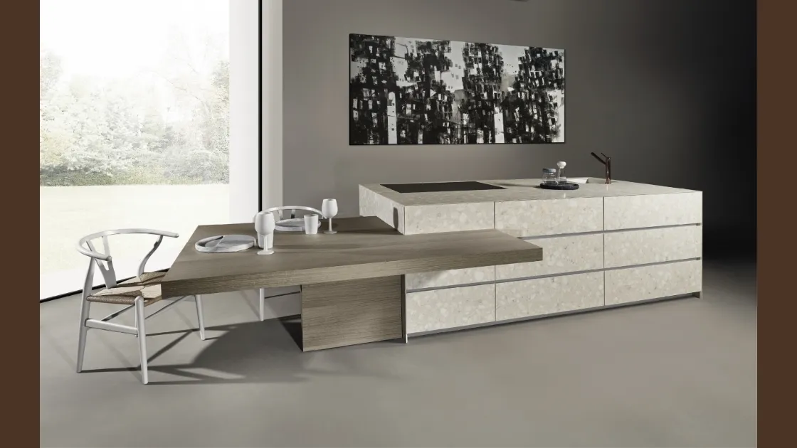 Cucina Design con isola Giza di Maistri