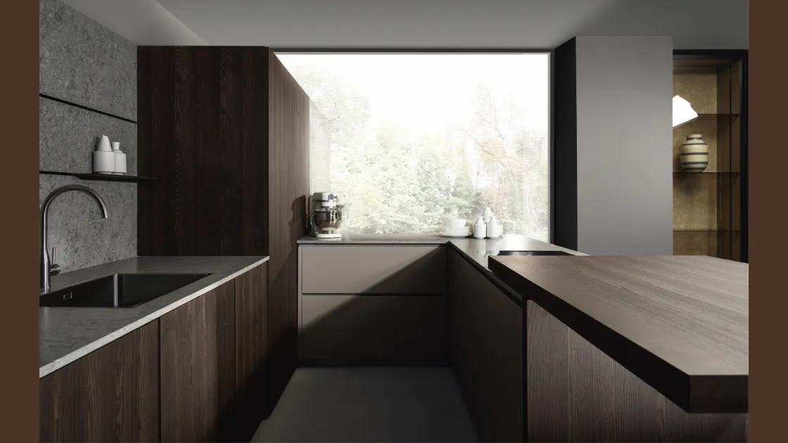 Cucina Design con penisola Viva 03 di Maistri