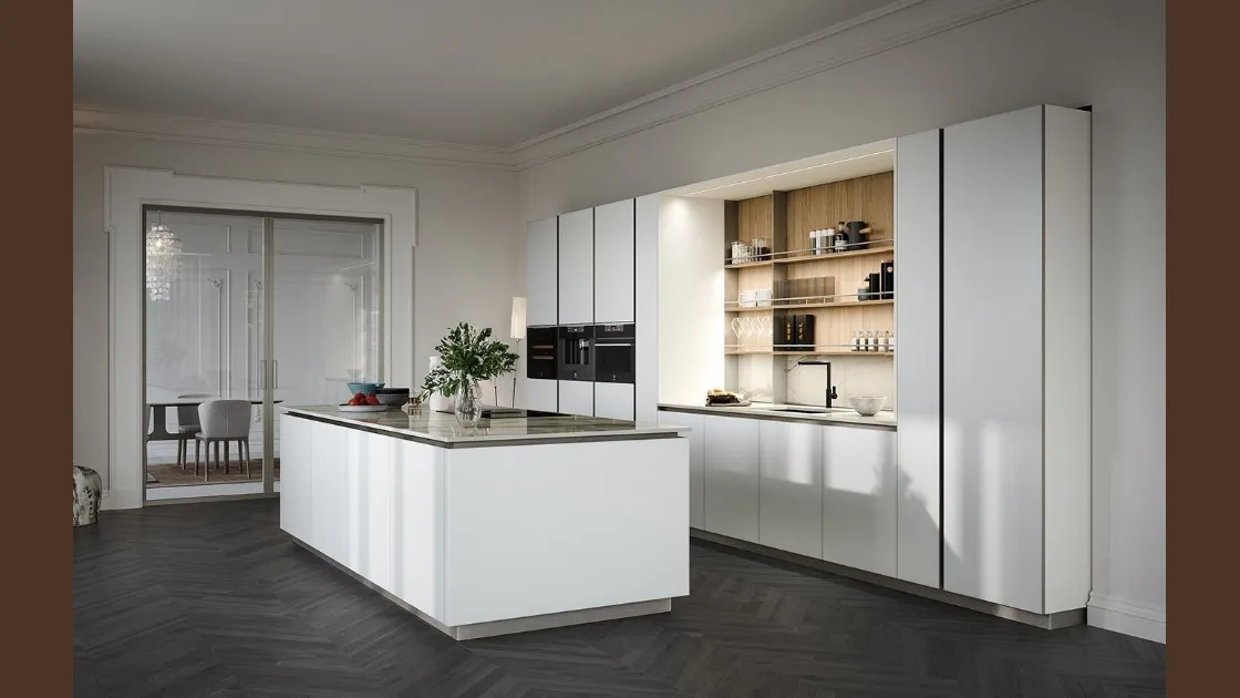 Cucina Moderna con isola Aria Tech 03 di Forma Cucine