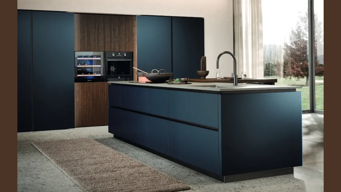 Cucina Moderna con isola Aria Tech 05 di Forma Cucine