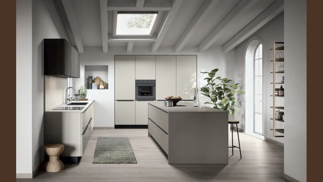 Cucina Moderna con isola Colibrì Maniglia Intra 03 di Forma Cucine