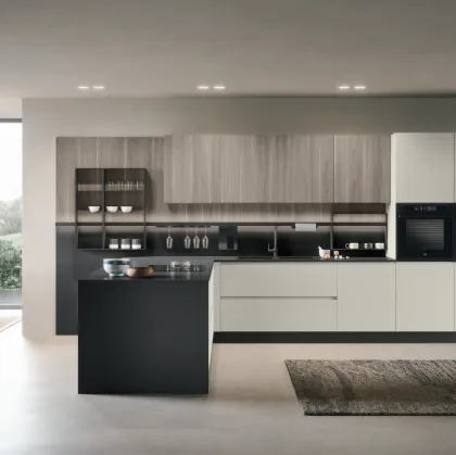 Cucina Moderna con penisola Joy 02 di Forma Cucine