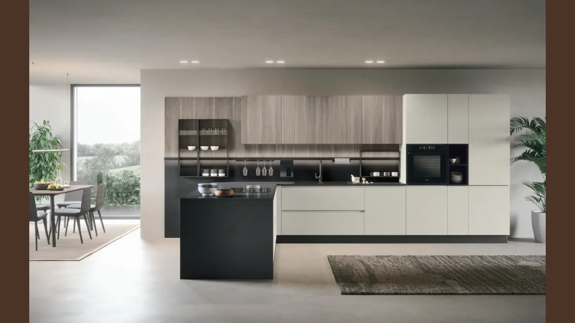 Cucina Moderna con penisola Joy 02 di Forma Cucine