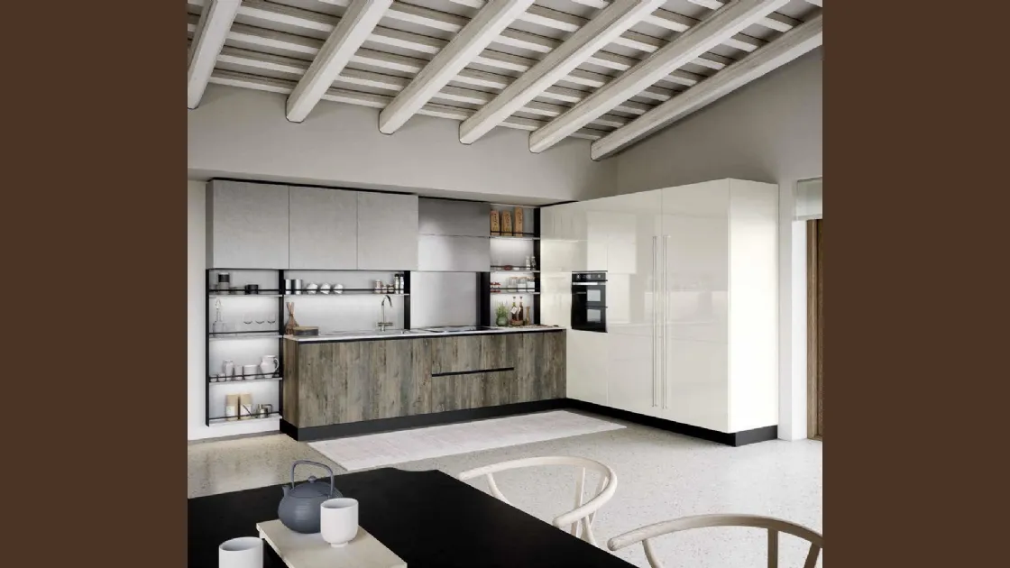 Cucina Moderna angolare Trend Maniglia Home 01 di Forma Cucine