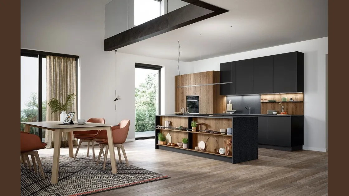 Cucina Moderna con isola Trend Maniglia Home 02 di Forma Cucine