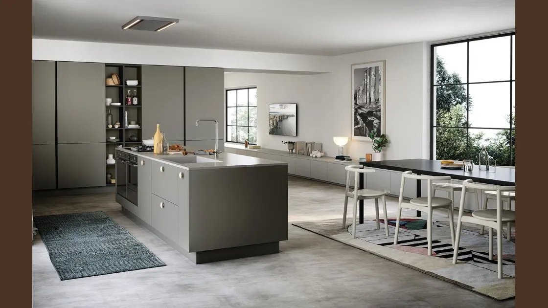 Cucina Moderna con isola Trend Maniglia Home 03 di Forma Cucine